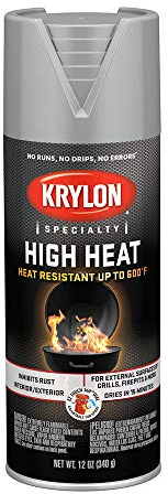 Krylon K01407000 Aluminum BBQ, Stove and Propane Paint - 12 oz. Aerosol