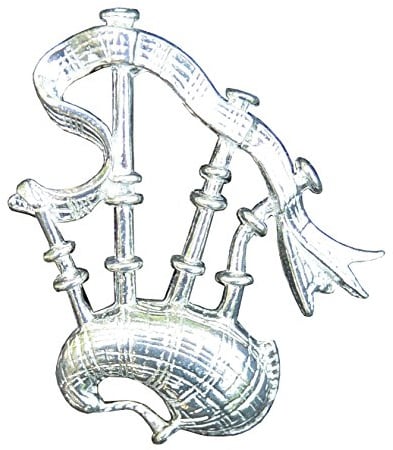 Broche Cornemuse pour Homme ou Femme, Fait Main en Etain Fin - Fabrication Francaise