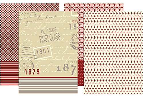 Decoupage-Papier, Blatt 25x35 cm, 17 g, Copenhagen, 8sort. Blatt