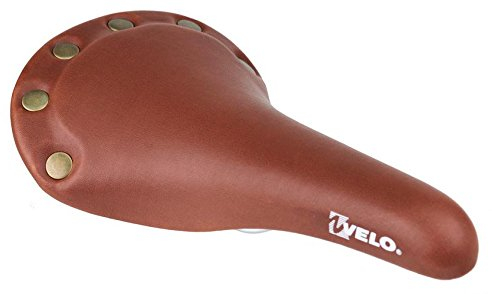 Velo Fahrradsattel Prox VL-1221 im Retro-Stil, für Fahrräder mit starrem Gang, Eingangräder, Rennräder, Citybikes, PROX VL-1221, braun