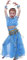 Astage Bauchtanz Mädchen Kleid Sky Blue L