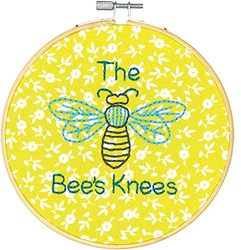 Dimensions Needlecrafts the Bees Knees, Embroidery Kit, 6 Stitched in Thread