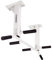 ScSPORTS® Klimmzugstange - Deckenmontage, aus Stahl, bis 150 kg, mit 6 Griffen, Montagematerial, Indoor, rutschfest, für Zuhause, Weiß - Klimmzug, Pull Up Bar, Reckstange, Oberkörpertrainer