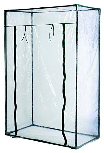 Mojawo Tomatengewächshaus 100x50x150cm Gewächshaus Frühbeet 100x50x150cm Fronttür aufrollbar und verschließbar