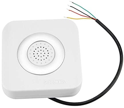 TOPINCN 12V Wired Doorbell Home Access Control System Four-Wire Doorbell Supporting No Install Battery Door Bell Chime External Kit