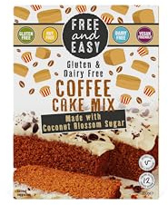 Free and Easy Coffee Cake Mix, 350g - Aromatic & Tasty, Organic, Vegan & Gluten-Free