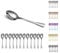 Cucharas de cena, Kyraton 12 piezas Cuchara de mesa de acero inoxidable de 19 cm, cucharas de sopa, cucharas Sliverware Apto para lavavajillas Juego de 12
