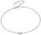 S925 Silber Alphabet B Initialen Kettenanhänger Damen Fußkette/Armbänder 22cm+5cm Buchstaben Fußkette/Armbänder für Damen Fußkettchen/Armreif als Geburtstag Geschenk