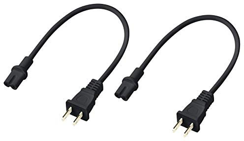 Netzkabel kompatibel mit Sonos Five, Sonos Play 5, Sonos Beam, Sonos Ray, Sonos Arc, Arc Ultra, Sonos Amp, Sonos Playbase, Sonos Sub Gen 3 und Sonos Sub Mini (Schwarz, 30,5 cm)