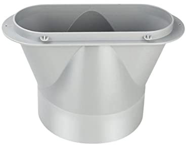 Micvtve Interface de Bouche Plate 130Mm AdaptéE de Kit de Tuyau D'éChappement de Climatiseur Portable