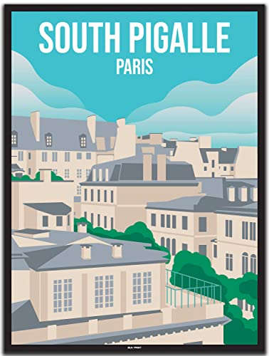 BLN PRINT Paris South Pigalle (1) - Vintage Travel Poster