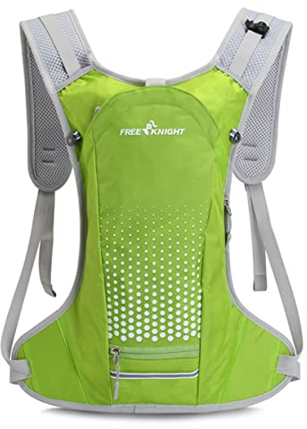 AUXDIQ 6L Unisex Fahrradrucksack Faltbarer mit Helmnetz & Aufbewahrungstasche Rucksack Reisen Tagesrucksack Outdoor Wasserdichter Ultraleicht Mountainbike Trinkrucksack Wanderrucksack
