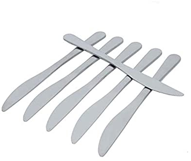 BESCH 6 Cuchillos de Mesa Acero Inoxidable 21.5 x 2 cm