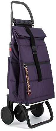 Klappbarer Einkaufstrolley Rolser Big Polar 4 Räder - Violett