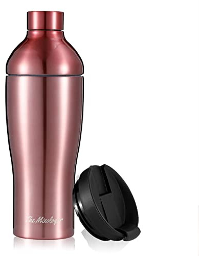 The Mixologer Cocktail-Shaker & Tumbler | 540 ml Edelstahl-Getränkemixer mit integrierten Messungen, auslaufsicheres Design & Vakuumisolierung | Ideal zum Mischen von Whiskey, Cocktails und mehr |