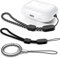 BEAUDOM Lanyard für AirPods Pro 2 Handschlaufe Sicherheit Haltbares Anti-verloren Strap für AirPods Pro 2. Generation (Schwarz+Schwarzer Jacquard+Karabiner, 15cm)