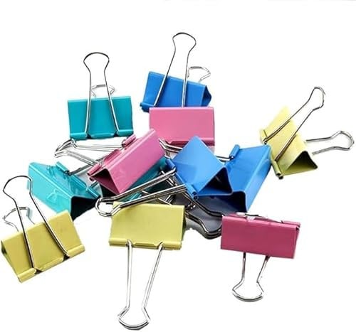Binder Clips File Folders Assorted Sizes Large Binder Clamp Comebination Colorful Office Clips for Easy Organizaition for Office,Home.School