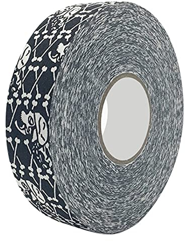 Tomotato Hockey Klebeband, 2,5cm x 25m Hockey Schutzband, Sport Griffe Band für Eishockey und Rollhockeyschläger Sportzubehör, Klingen und Griffschutz(Menschliches Skelett)