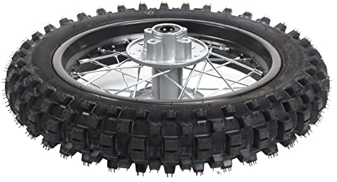 Dirt Bike Hinterrad Felge, Hohe Festigkeit Rostfrei, 1,85x12 Zoll, Passt 70 90 110 125 140 150 160cc Benzin Roller mit Einfacher Installation