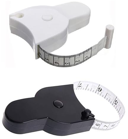 Metre Ruban le Corps,2pcs 150 cm/60 inch Mettre Ruban Corps Ruban à Mesurer Corporel Ruban à Mesurer Rétracter Ruban à Mesurer Souple pour Les Mesures du Corps