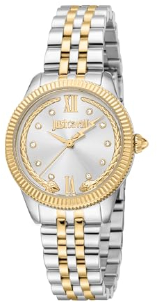 Just Cavalli Damen Analog Quarz Uhr mit Edelstahl Armband JC1L315M0085