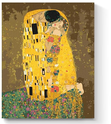 7 Artists Peinture Numero Adulte Gustav Klimt Kiss Set 40x50 cm | Numero Dart | Peinture Par Numero Adulte | Numéro D'art | Peinture Par Numero | Peinture Numéro | Paint By Numbers