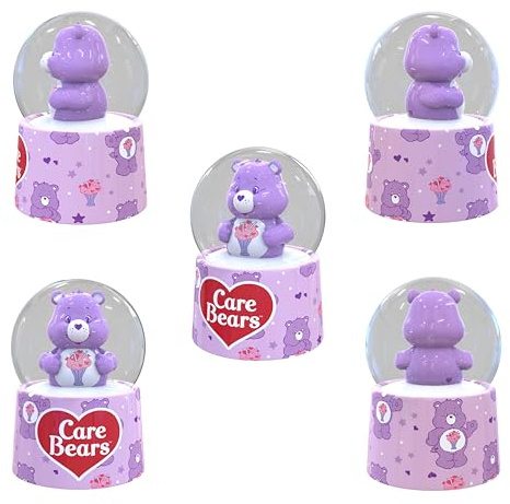 Care Bears Share Bear Mini Light-Up Snow Globe | 3 Inches Tall | Mini, 2.8 Inches Tall, Small