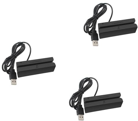 3 x MSR90 - Máquina de lectura de tarjetas con 3 pistas USB para PC USB