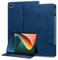 Mldjomid Coque pour Tablette Samsung Galaxy Tab S5e 10,5 2019 (SM-T720/T725) Housse de Protection en Cuir PU à Rabat avec Fente pour Carte et Fonction Support-Boucle Chat Bleu Royal
