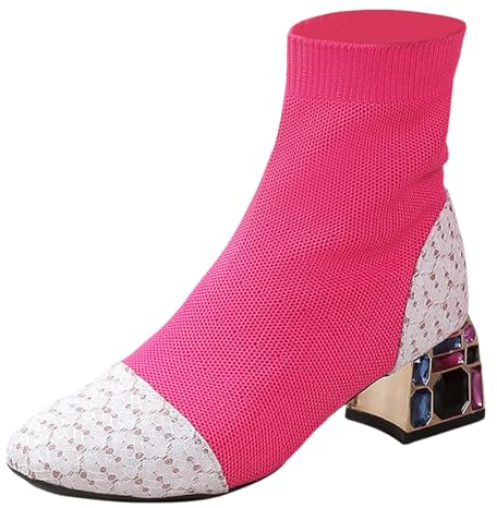 Stivali da Moto Stivaletti Donna con Tacco E Plateau Discoteca Stivali Donna Estivi Stivali Donna Pelle 42 Stivaletti Pelle Stivaletto Texano Donna Basso Stivali Donna