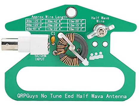 Módulo de antena de media onda con alimentación final sin sintonización Antena balanceada de radio de onda corta Transformador balanceado a no balanceado de 5 a 35 MHz con impedancia de 50 ohmios para