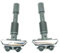 XEBRAD for, E38 7-Serie 740i 750iL1994-2001 Scheinwerfer-Scheinwerferwaschdüsen-Spray-Jet-Abdeckung, Chrom Sprühabdeckung zur Scheinwerferreinigung(1 Pair Chrome)