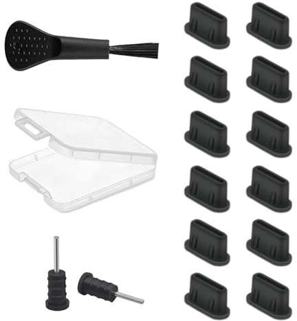 USB C staubschutz Staubschutz Stöpsel Pro Ladebuchse,USB C schutzkappe Abdeckung Wasserdicht Dust Reiniger Silikon,für Stopfen Audio Port Handy Schutzkappe Max Verschluss Stöpsel,Handy-reinigungsset