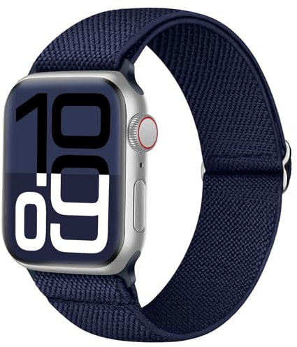 Raradev Water-Resistant Elastic Band Compatible for Apple Watch Straps 42mm/46mm/45mm/44mm/49mm/41mm/40mm/38mm Women Men, Stretch Sweatproof Strap for iWatch SE/Ultra/Series 10/9/8/7/6/5/4/3/2/1