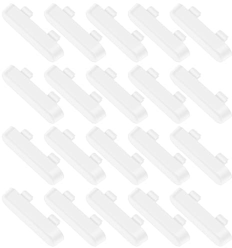 LICQIC 20 Pcs Weep Vent Cover, Window Drain Caps, Weep Hole Drainage Covers Double Glazing, for Doors and Windows (White)