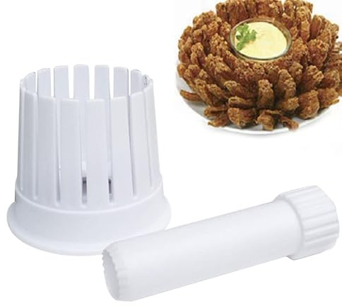 Zwiebel-Blumenmaschine, Zwiebelblumenschneider, Zwiebelschneider, Zwiebelschneider, Zwiebelschneider, Zwiebelschneider, Küchenschneider, wiederverwendbar, für Obst, Zitrone, T