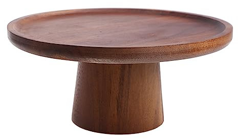 Runder Desserttisch aus Holz, hoher Tablett, Kuchenständer, Cupcake-Präsentationsregal, Backgeschirr, Geburtstag, Hochzeit, Party