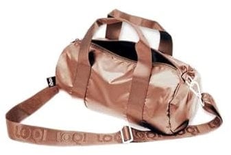 LOQI METALLIC Rose Gold Small Weekender