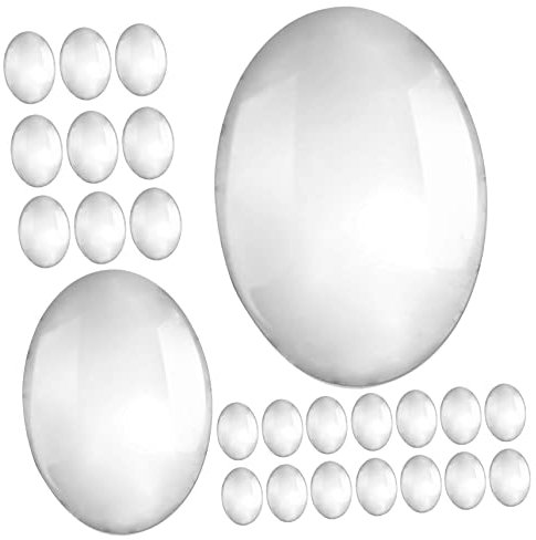 AUTSUPPL Nail Polish Display Beads 30pcs Glass Card Polish Palette Nail Art Design