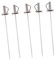CIYODO 5 Piezas Etiqueta De Fruta De Acero Inoxidable Brochetas Selecciones Fiesta Cóctel Seleccione Espada Horquillas De Frutas Palitos De Fruta Mini Silver