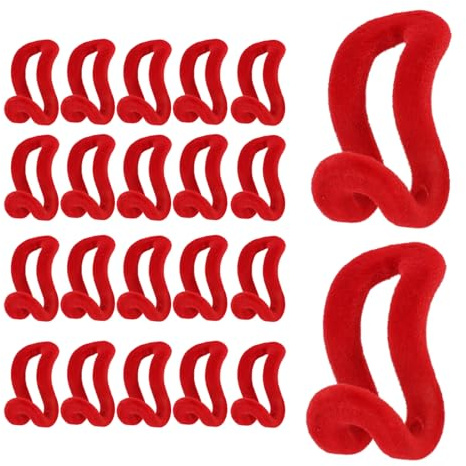 Pack de 20 Ganchos Conectores para Perchas, Revestimiento de Terciopelo Antideslizante, Maximiza Espacio en Armarios, Compatible con Perchas de Terciopelo, Madera y Metal