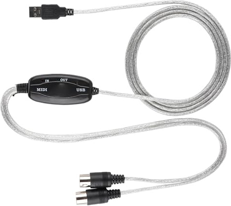 Cryfokt Cavo MIDI, Tastiera 'adattatore di Interfaccia Tastiera Interfaccia MIDI Cavo di Editing Music Line Al USB, per True Plug & Play