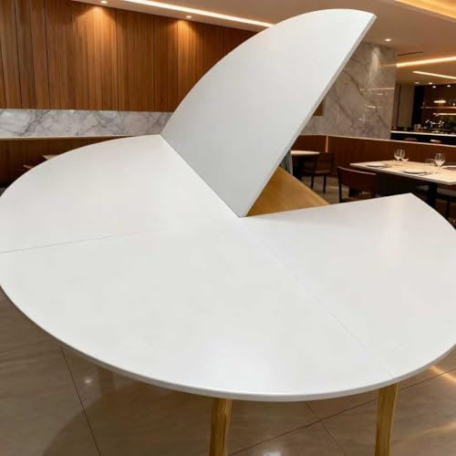 CABURAY Grande prolunga per tavolo rotondo pieghevole,sostituzione del piano del tavolo, prolunga temporanea per tavolo pieghevole (120cm)