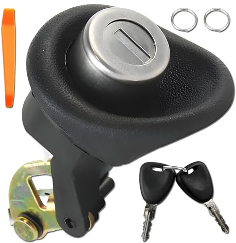 ZAMDOE 7701367940 Serrure de Coffre pour Renault Twingo [1996-2007] pour Dacia Logan [2004-2012] Sandero [2008-2012] Bouton Poussoir Coffre avec Double de clés