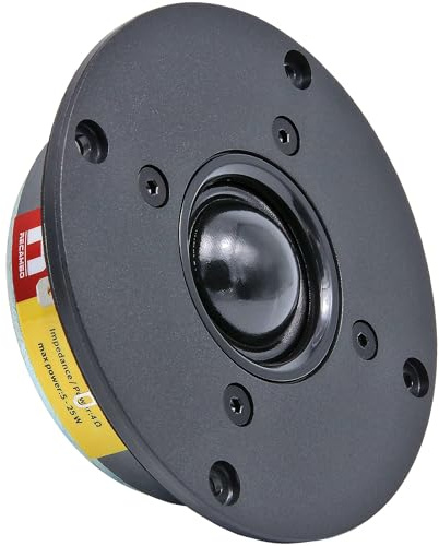Recambo Lautsprecher Mittel-/Hochtöner 100mm (4) 25 W 3.8 Ohm Gummi-Sicke - klarer Klang, universeller Ersatz, präziser Antrieb, einfache Montage, Car-HiFi Upgrade