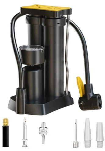 Pompa a pedale per moto, bici, auto, nuoto, palla, pedale, risparmio di manodopera, gonfiaggio domestico, multifunzione, 150 psi/170 psi, portatile