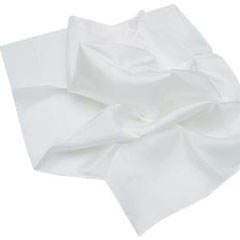 IDEEN.COM Seidentuch Crêpe Satin 12.5 naturweiß ungefärbt 100% Seide ca. 90x90cm