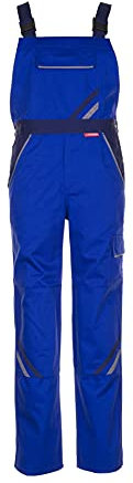 Planam 2330065 Highline Latzhose, Kornblau/Marine/Zink, Größe 65