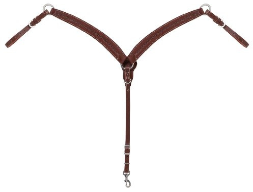 Weaver Leather Brusthalsband mit Stacheldraht, konturiert, Braun