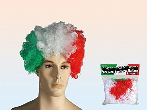 Perücke Italien Fanartikel Verkleidung Fußball, Weltmeisterschaft, Europa, Nationalflagge